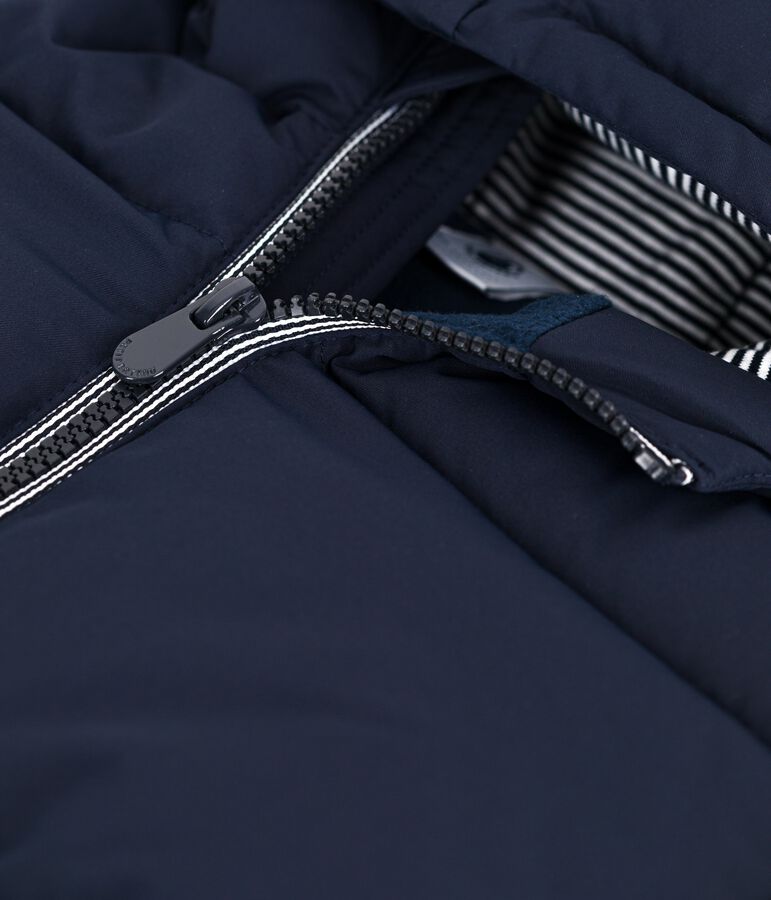 Einfarbige Kinder-Winterjacke blau