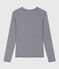 Eng anliegendes T-Shirt mit Rundhalsausschnitt aus Bio-Baumwolle für Damen blau SMOKING/weiss MARSHMALLOW