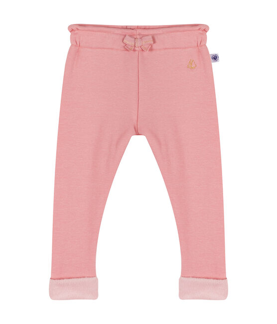 Babyhose aus Samtstrick für Mädchen rosa CHARME CN