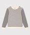 Damenpullover aus Baumwolle mit Streifen weiss AVALANCHE/blau SMOKING