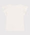 Kinder-T-Shirt aus Baumwolle für Mädchen weiss MARSHMALLOW