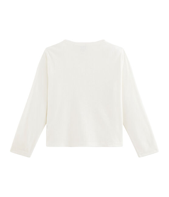 Kinder-Cardigan für Mädchen weiss MARSHMALLOW