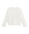 Kinder-Cardigan für Mädchen weiss MARSHMALLOW