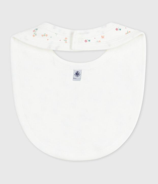 Newborn-L&auml;tzchen aus Baumwolle mit Blumenmotiv weiss/vielfarbig