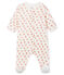 Baby-Bodyjama aus Velours für Mädchen weiss MARSHMALLOW/weiss MULTICO