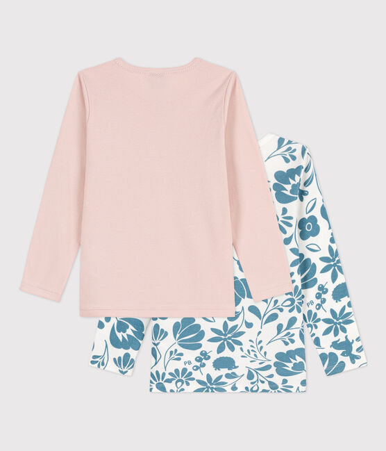 2er-Set langärmelige T-Shirts mit Blumenmotiv für Mädchen variante 1