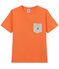 Jungen-T-Shirt mit Brusttasche orange ORIENT