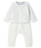 3-teiliges Baby-Set aus Doppeljersey, Unisex weiss MARSHMALLOW/blau TOUDOU/ MULTICO