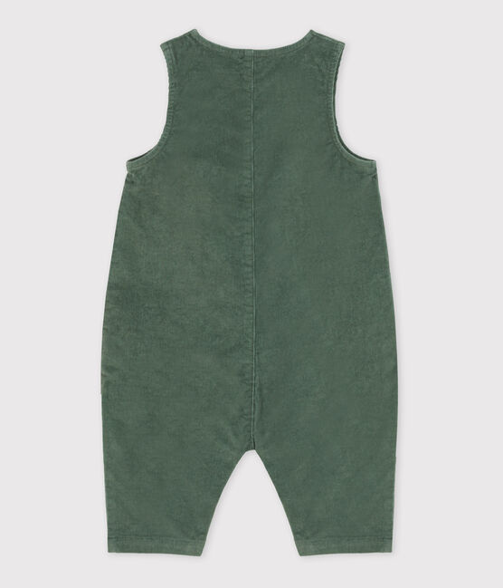 Langer Baby-Overall aus Cord grün VALLEE