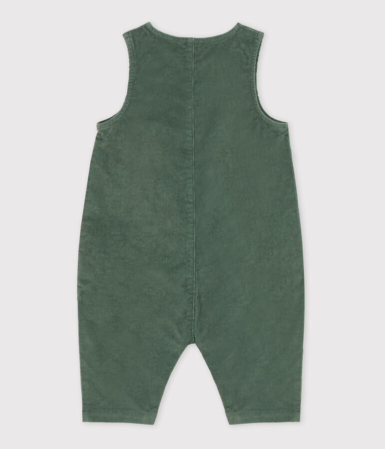 Langer Baby-Overall aus Cord gr&uuml;n