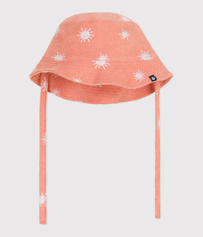 TERRY BOB MIT BABY-SONNENDRUCK orange ABRICOT/ MARSHMALLOW