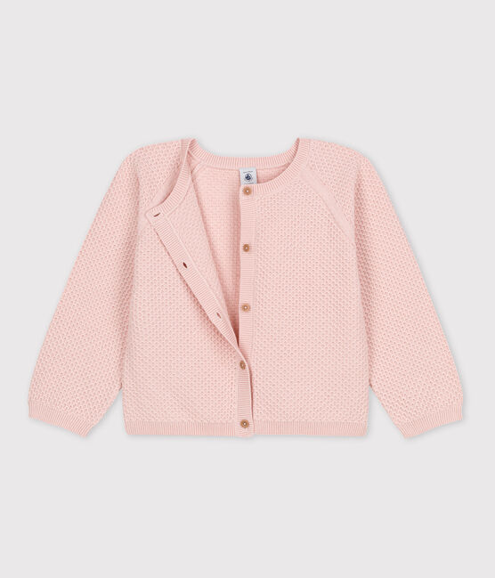 Kinder-Cardigan aus Baumwolle für Mädchen rosa SALINE