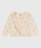 Kinder-Cardigan aus Wolle und Baumwolle mit gestickten Motiven weiss AVALANCHE/ MULTICO
