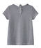 Gestreiftes Mädchen-T-Shirt blau SMOKING/weiss LAIT