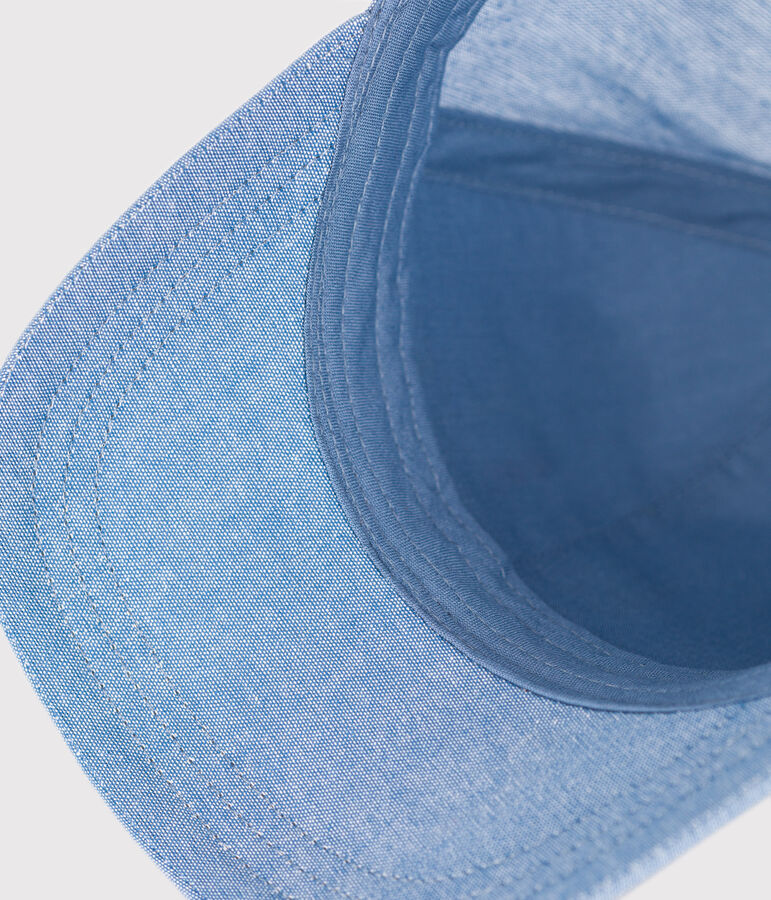 Kinder-Cap Petit Bateau aus hellem Denim blau