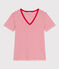 T-Shirt L’ICONIQUE aus Baumwolle mit V-Ausschnitt für Damen MONTELIMAR/ PEPS