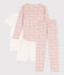 2er-Set Kinderpyjama und Kinder-Kurzpyjama aus Baumwolle für Mädchen variante 1