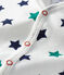 Baby-Kurzoverall aus Leinen/Baumwolle für Jungen weiss MARSHMALLOW/weiss MULTICO