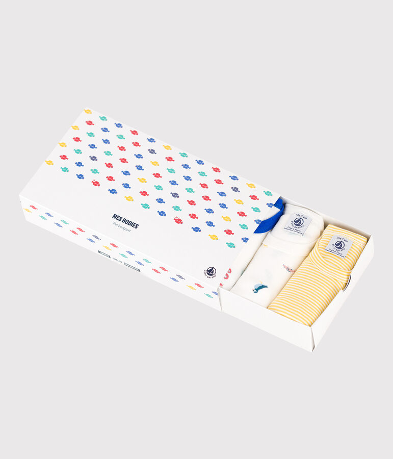 5er-Set &auml;rmellose Bodys aus Baumwolle mit Meerestiermotiven vielfarbig