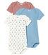 Trio kurzärmelige Baby-Bodys für Jungen