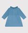 Baby-Kleid aus einfarbiger Wolle und Baumwolle ADRIATIC