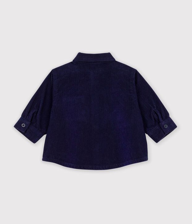 Baby-Hemd aus einfarbigem Feincord SOIR
