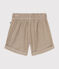 Kinder-Shorts aus Fein-Cord für Mädchen HUITRE