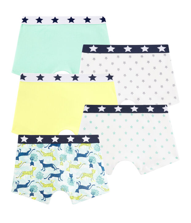 Set mit 5 Boxershorts f&uuml;r kleine Jungen vielfarbig