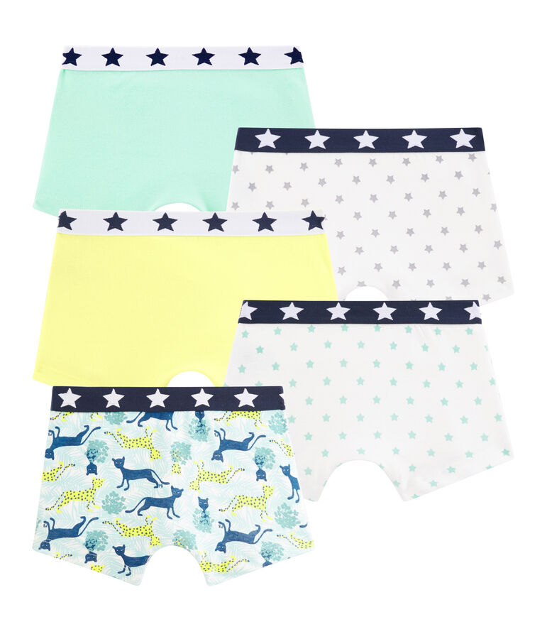 Set mit 5 Boxershorts f&uuml;r kleine Jungen vielfarbig
