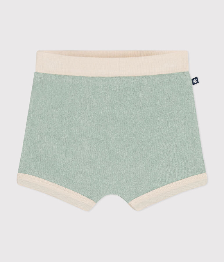 Baby-Shorts aus Frottee gr&uuml;n