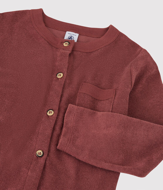 Cardigan aus Frottee für Mädchen braun OMBRIE