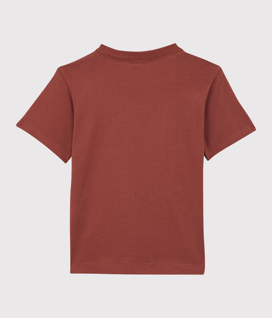Kurzärmeliges T-Shirt aus Baumwolle für Jungen braun OMBRIE