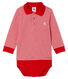 Baby-Polo-Body für Jungen, mit Milleraies-Streifenmuster.