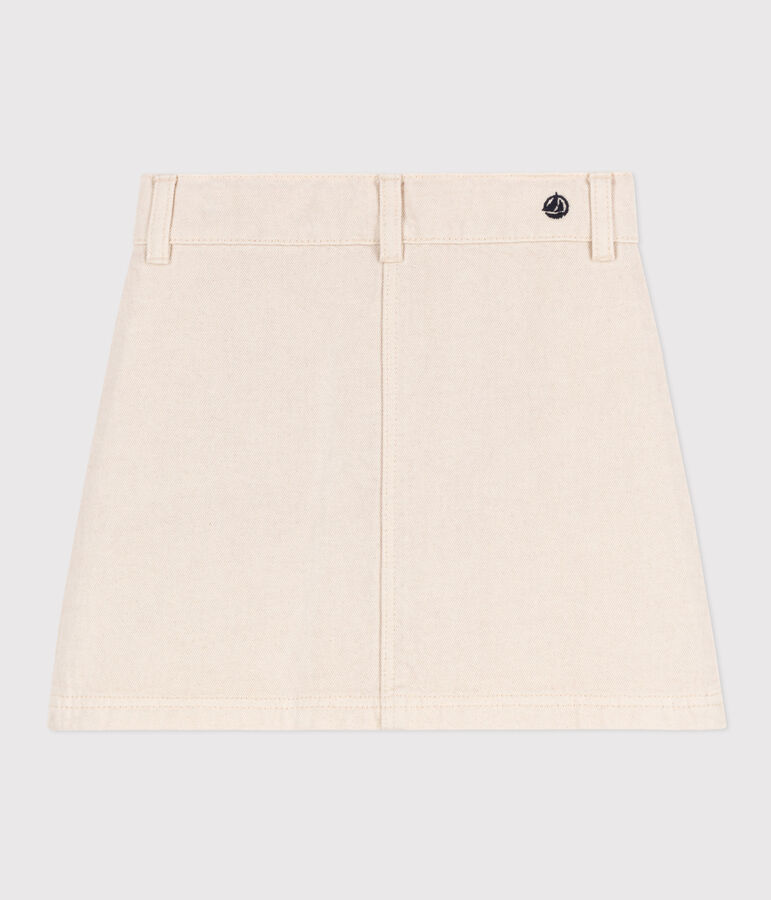 Kinderrock aus Denim f&uuml;r M&auml;dchen naturfarben