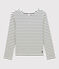 Streifenshirt aus Baumwolle für Damen weiss MARSHMALLOW/blau SMOKING