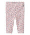 Bedruckte Baby-Mädchen-Leggings weiss MARSHMALLOW/rot TERKUIT/ MULTICO