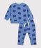 Baby-Set Sweatshirt und Hose aus Baumwolle mit Tiermotiv blau/vielfarbig