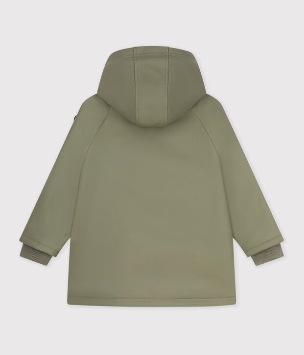 Einfarbige Kinder-Winterregenjacke OLIVINE