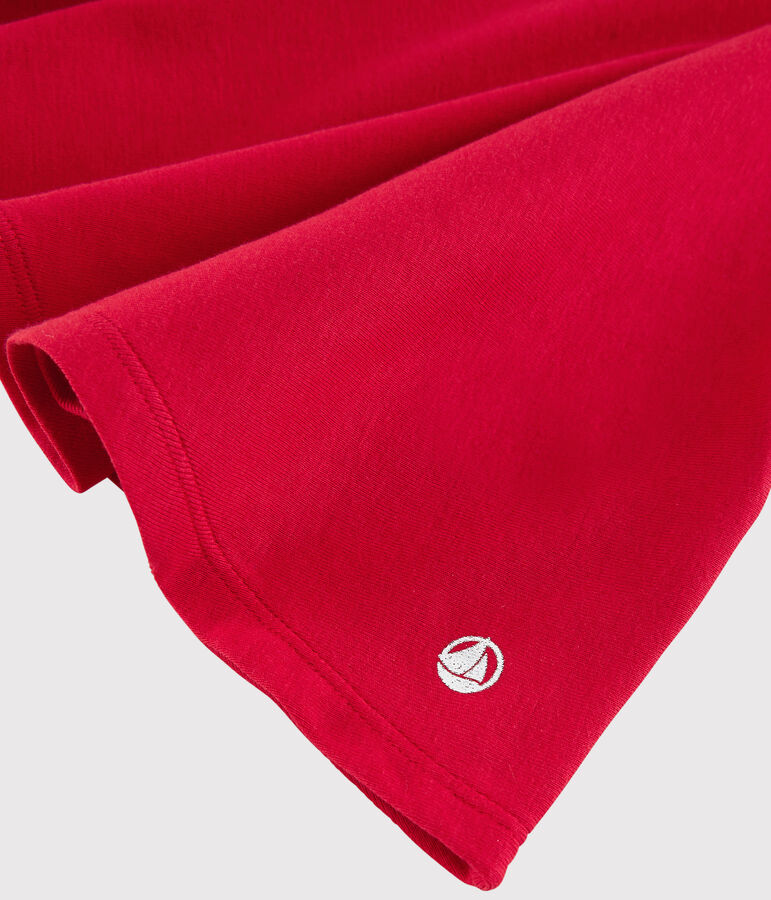 Kinderrock aus Strickgewebe f&uuml;r M&auml;dchen rot