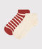 2er-Set gestreifte Kinder-Kurzsocken variante 1