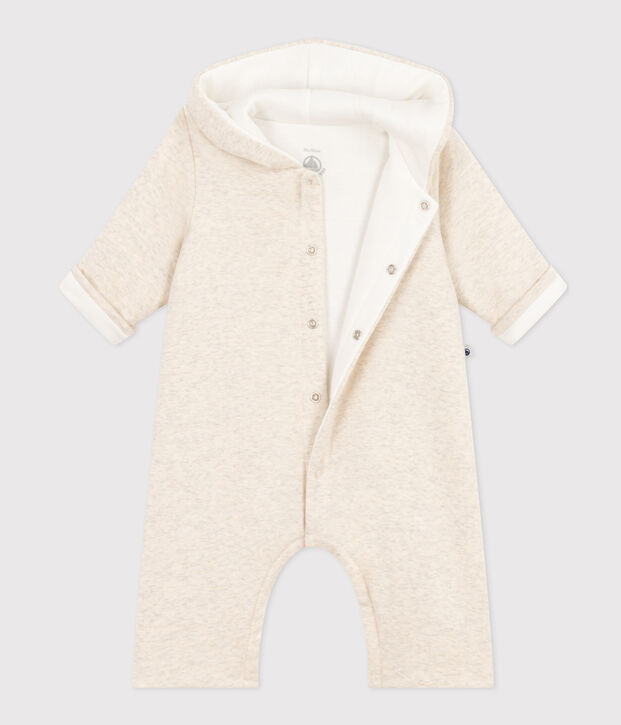 Langer wattierter Baby-Overall aus Baumwolle mit Kapuze MONTELIMAR CHINE