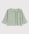 Baby-Cardigan aus Baumwolle und Lyocell grün HERBIER