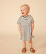 Kurzärmeliges Babykleid aus geflammtem Jersey