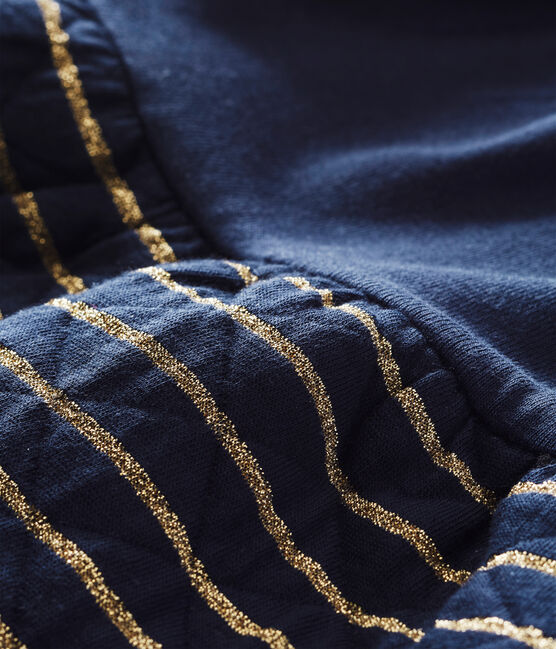 Baby MädchenStreifenkleid im Materialmix blau SMOKING/gelb DORE
