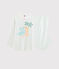 Kinderpyjama aus Doppeljersey für Mädchen weiss MARSHMALLOW/weiss MULTICO