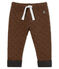 Baby-Hose aus Doppeljersey in Hahnentrittmuster für Jungen schwarz CITY/braun COCOA