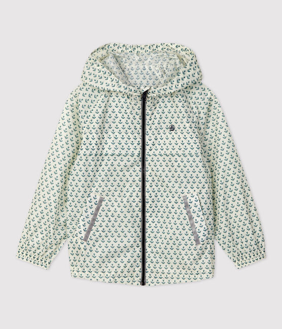 Kinder-Windjacke aus recyceltem Polyester für Mädchen weiss AVALANCHE/ BRUT