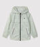 Kinder-Windjacke aus recyceltem Polyester für Mädchen weiss AVALANCHE/ BRUT