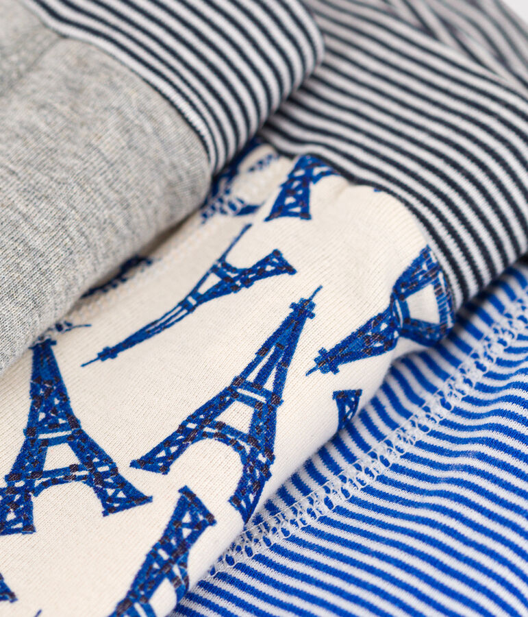 3er-Set Boxershorts aus Baumwolle mit Paris-Print f&uuml;r Jungen vielfarbig