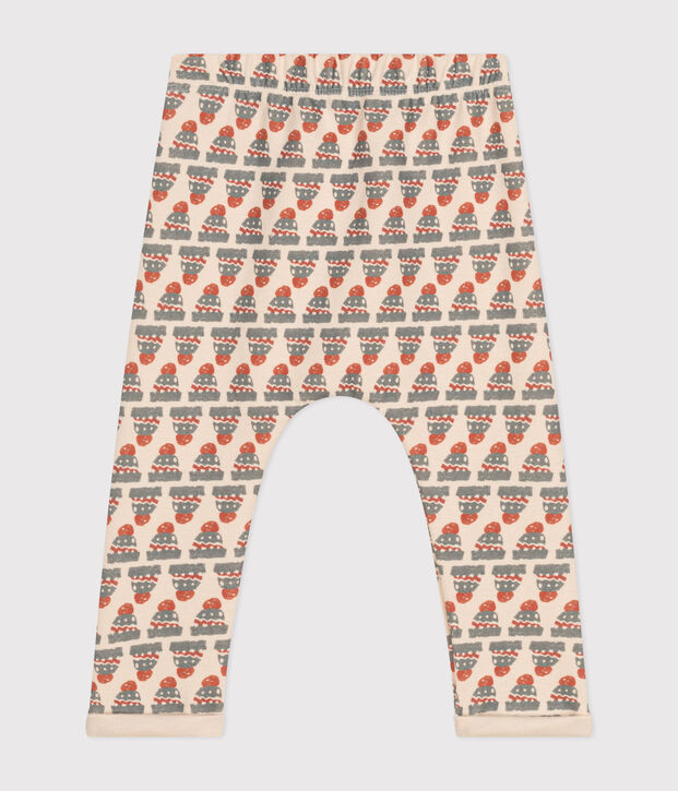 Babyhose aus bedrucktem dichtem Jersey naturfarben/vielfarbig
